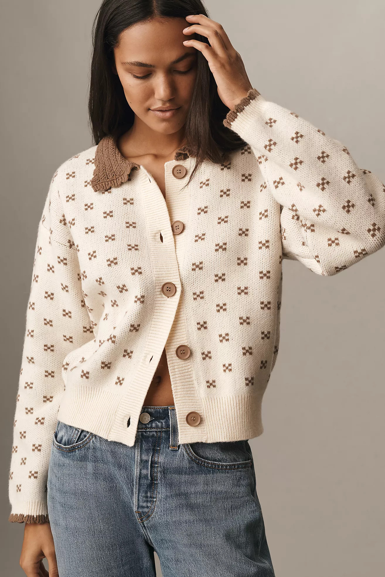 Raisonnel Collared Femme Cardigan Sweater | Anthropologie (US)