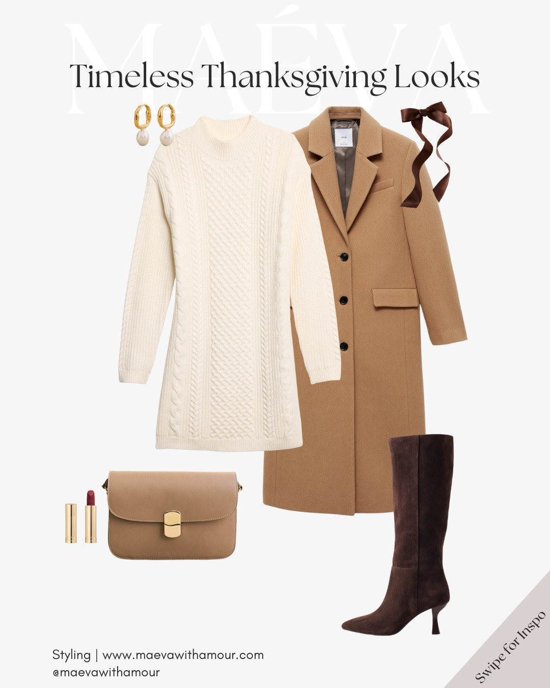Thankful and stylish ✨ Sharing three Thanksgiving outfit ideas to inspire your holiday look 🦃🍁 whether you're going classic, casual, or elevated! 🥂 Which one fits your Thanksgiving plans? Let me know below!

❤️ Adore these looks? Comment SHOP to receive a DM with the link or head to the link in bio to shop the looks & more!

👉 Save these looks for inspiration and follow for more style ideas! 

✨ Discover French-inspired style and chic wardrobe tips daily, designed to elevate your everyday fashion!

With Amour, M.

#LTKHoliday #LTKCyberWeek #LTKStyleTip