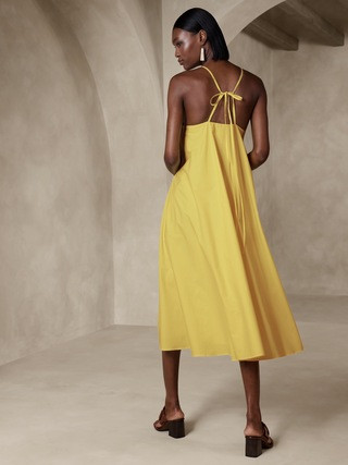 Dana Poplin Midi Dress | Banana Republic (US)