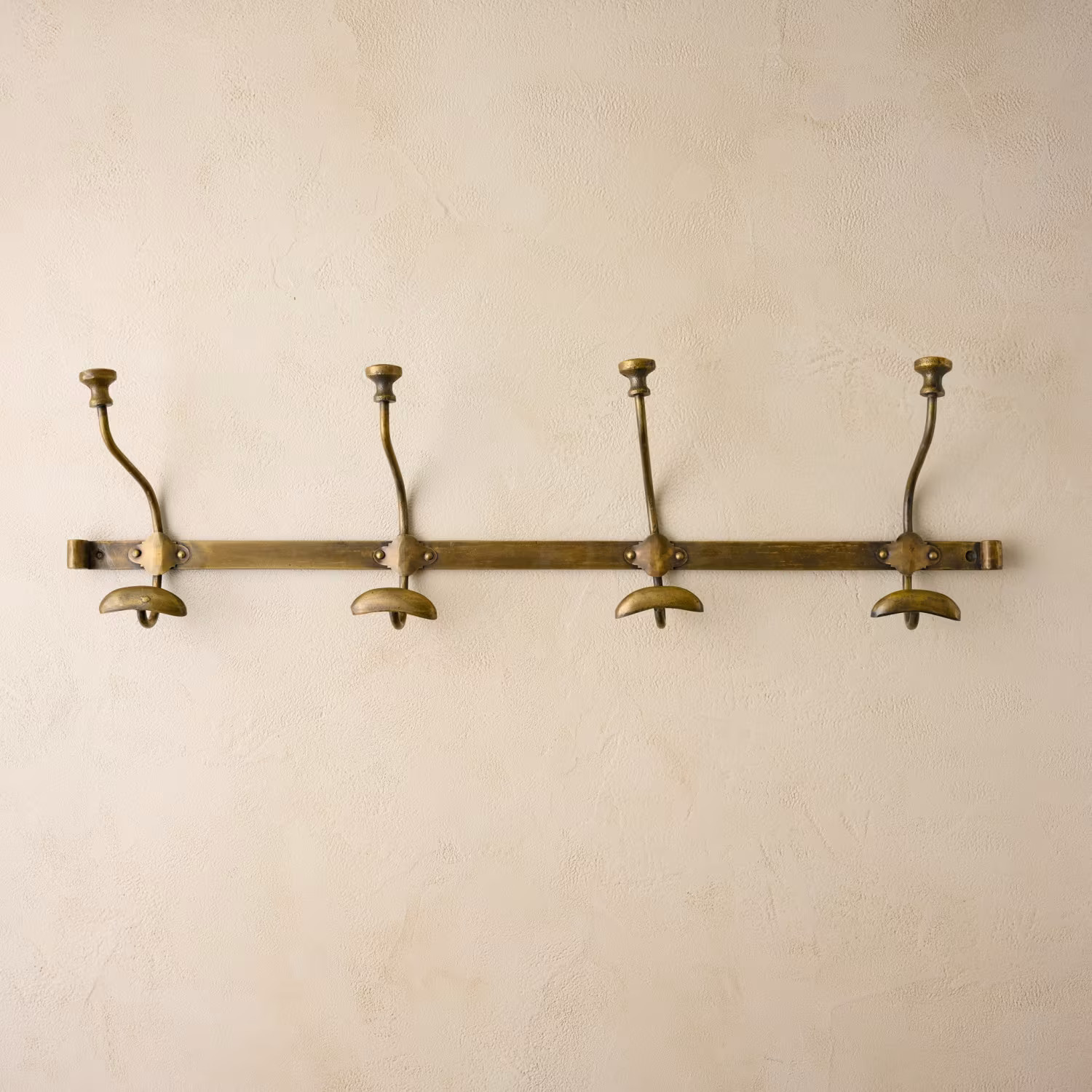 Duke Antique Brass Metal Wall Hooks | Magnolia