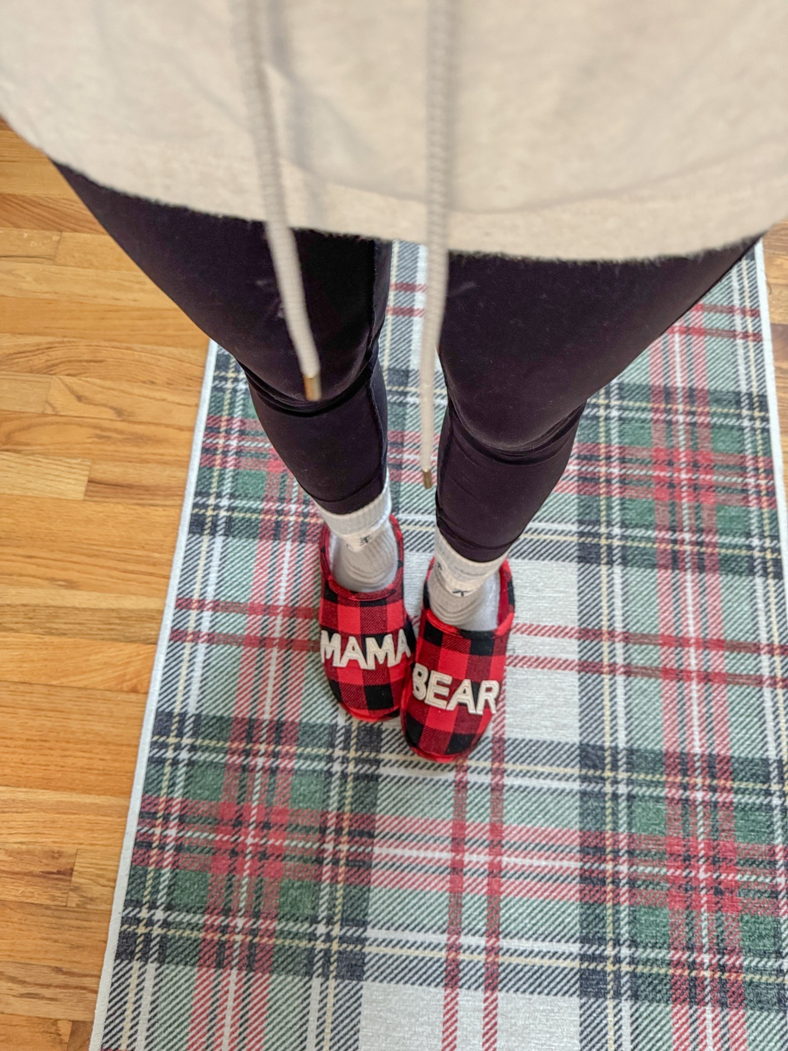 These slippers were a Christmas gift I received last year and they are simple and cozy. Plaid mixing with my runner rug 😂 

#LTKOver40 #LTKHoliday #LTKHome
