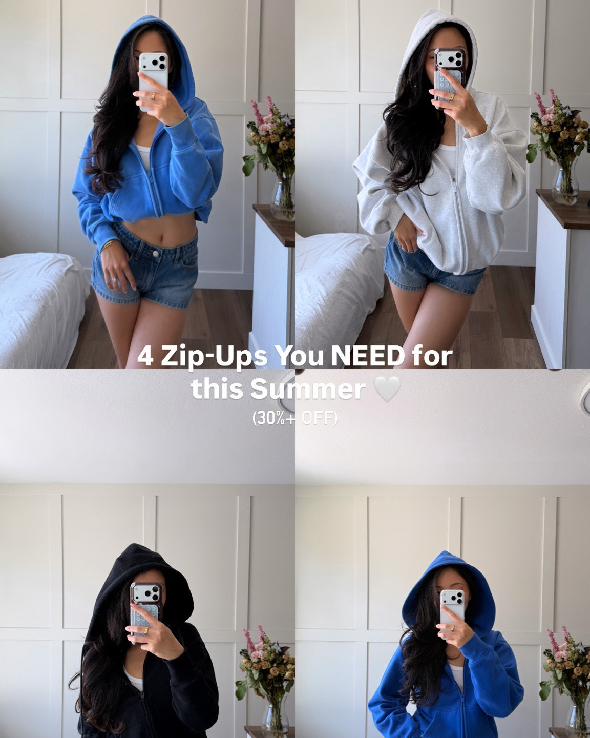 4 Zip Up Hoodies You NEED for this Summer!! 💙

From cropped and fitted to overly baggy and oversized and everything in between! And… they’re ALL on sale right now!! Perfect for your summer after sunset hang outs or bonfires :) @Aritzia 

(Wearing sizes XS-S)

#LTKgrwm #LTKootd #LTKSaleAlert