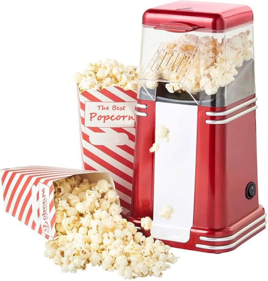 Popcorn Machine, 2 Min Fast Popping & High Popping Rate Air Popper Popcorn Maker, BPA Free, No Oi... | Amazon (US)