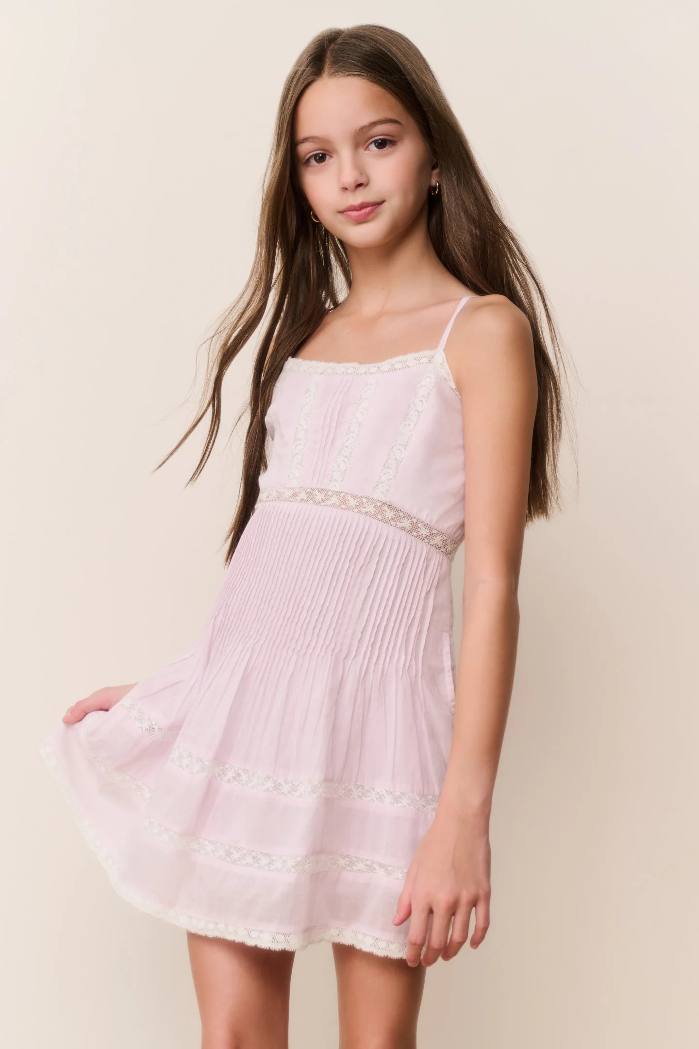 Tween Havrea Cotton Mini Dress | LoveShackFancy
