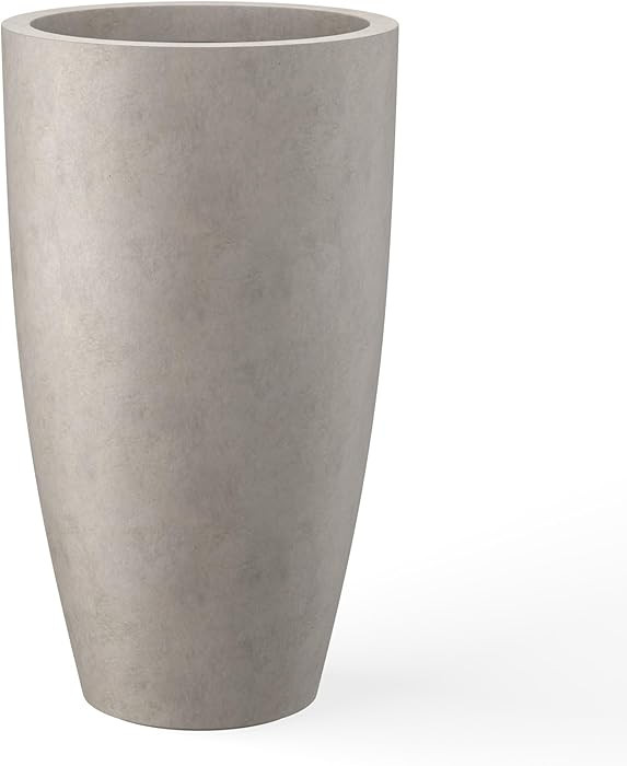 Kante 23.6" H Weathered Concrete Finish Concrete Tall Planters Large Outdoor Indoor Decorative Pl... | Amazon (US)
