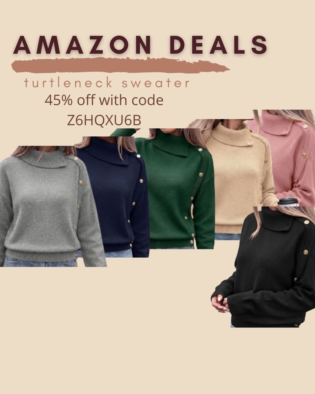 $15 ends 10/4

Amazon fashion
Amazon deals
Turtleneck sweater
