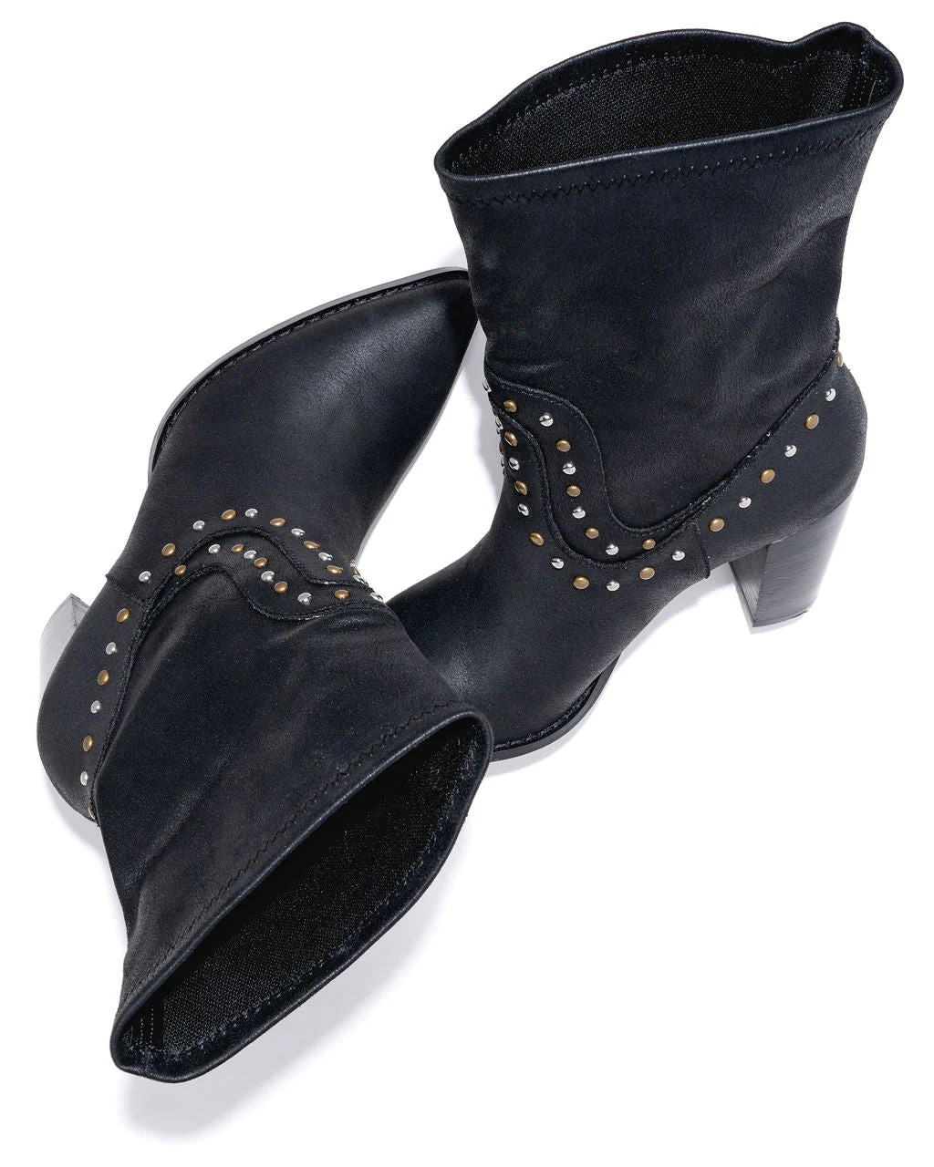Dina Studded Faux Leather Heeled Boot | VICI