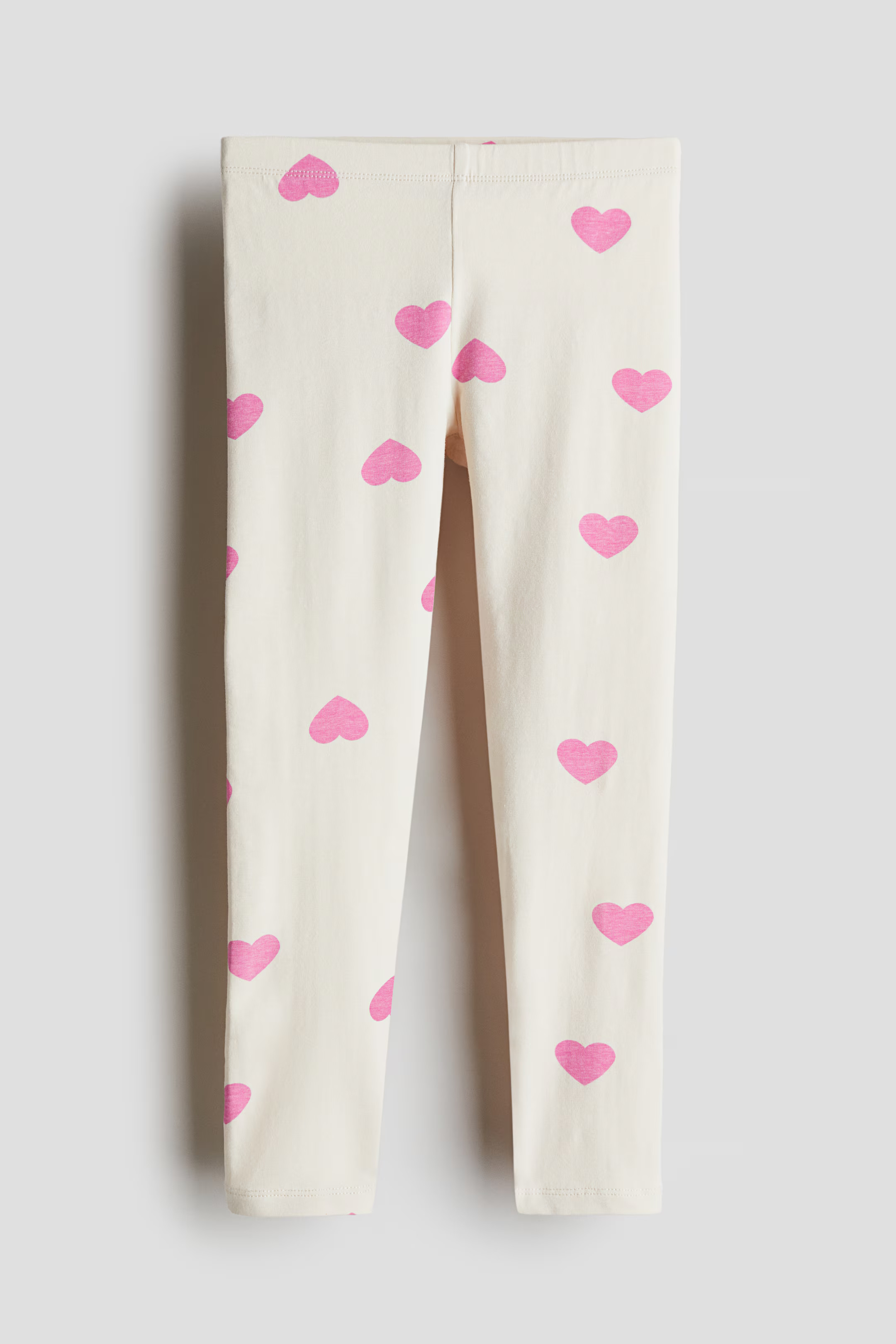 Leggings - Cream/hearts - Kids | H&M US | H&M (US + CA)