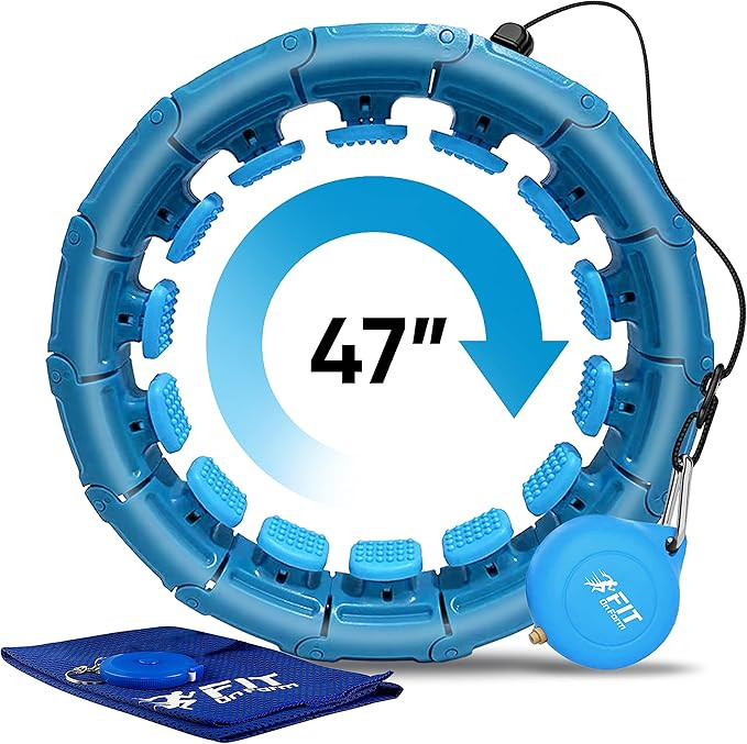 Smart Hula Fit Hoop For Adult Weight Loss - Infinity Exercise Hoola Hoop - Weighted Hoolahoop For... | Amazon (US)