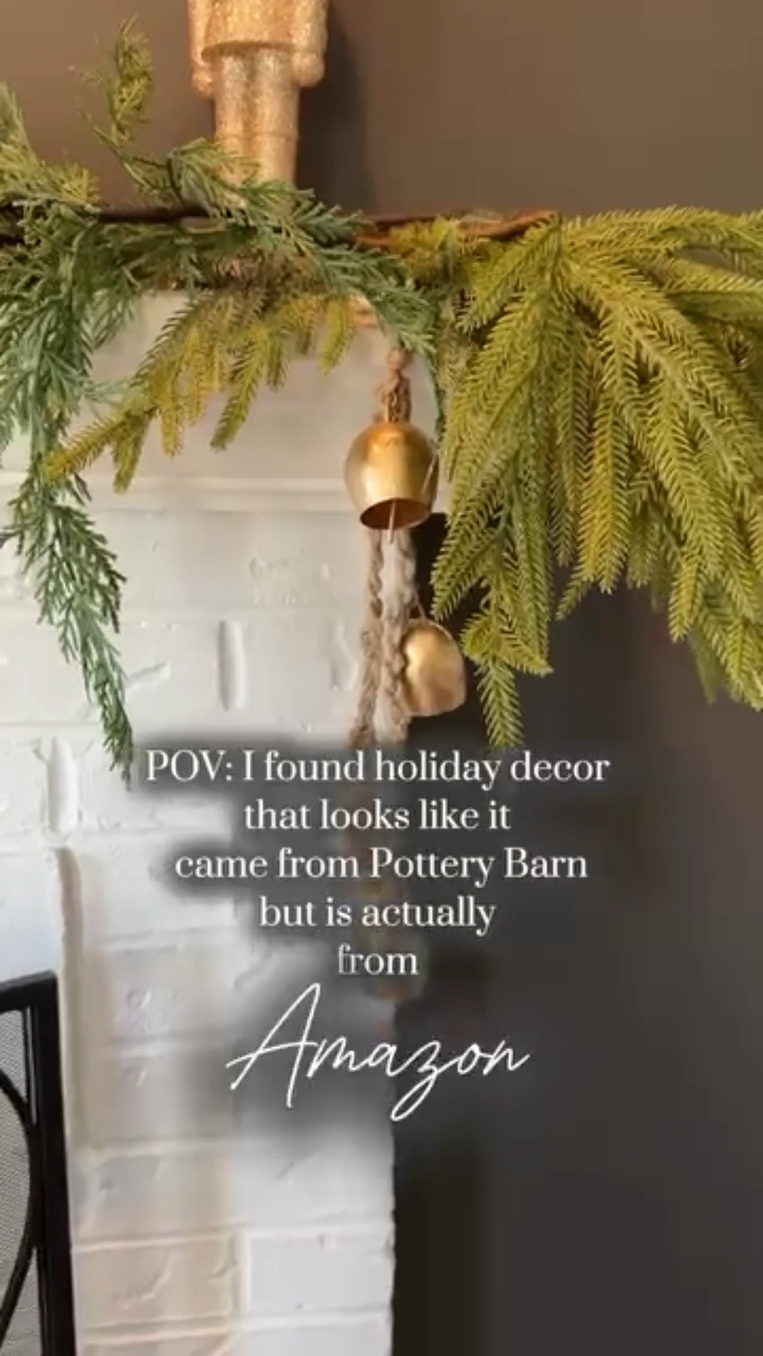Pottery Barn holiday decor look but at Amazon prices. Perfect mantel decor From garland, gold bells, candles and festive Christmas pictures these are Just a few pieces that I own and love that have the Pottery Barn look at a much more affordable price!

#amazonmusthaves #amazonfind #amazonfavorites #founditonamazon #amazonhaul #dealsandsteals #potterybarndecor #potterybarnlookalike #labellrecommends 
#AmazonHomeDecor #PotteryBarnDupe #HolidayHomeStyle #AffordableHolidayDecor #BudgetFriendlyDecor #ModernFarmhouseHoliday #HolidayDecorDeals #holidaydecorating #holidaydecorating #christmasdecorating #christmasdecoration 

Pottery barn look alike
Pottery barn holiday decor
Holiday decor
Christmas decorations 
Affordable holiday decor
Norfolk garland
Velvet ornaments
Gold bells
Mantel decor

#LTKHoliday #LTKSeasonal #LTKHome