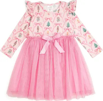 Nutcracker Trellis Christmas Long Sleeve Tutu Dress | Nordstrom