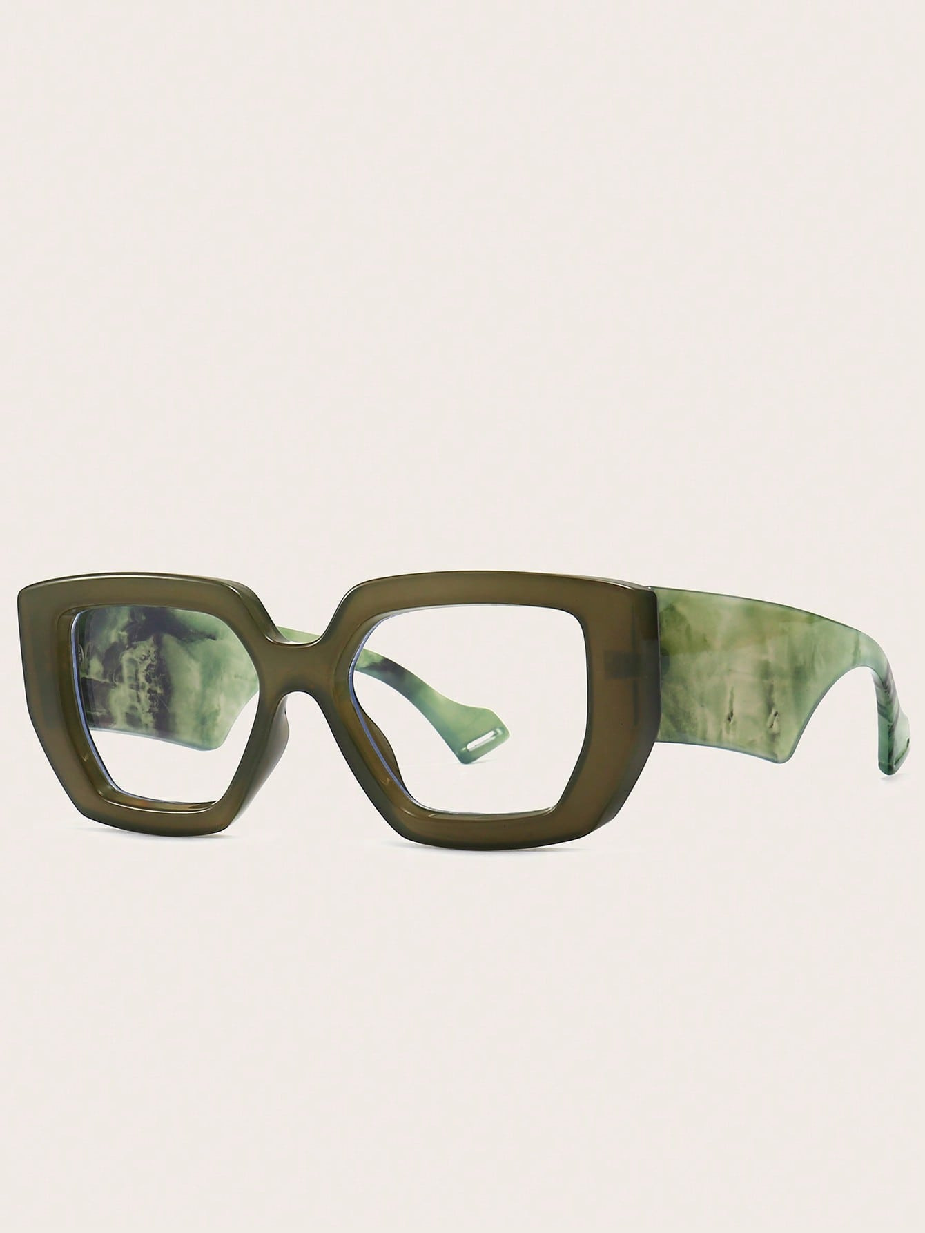 Geometric Frame Anti-Blue Light Eyeglasses For Summer Daily Life Clear Glasses Accessories | SHEI... | SHEIN