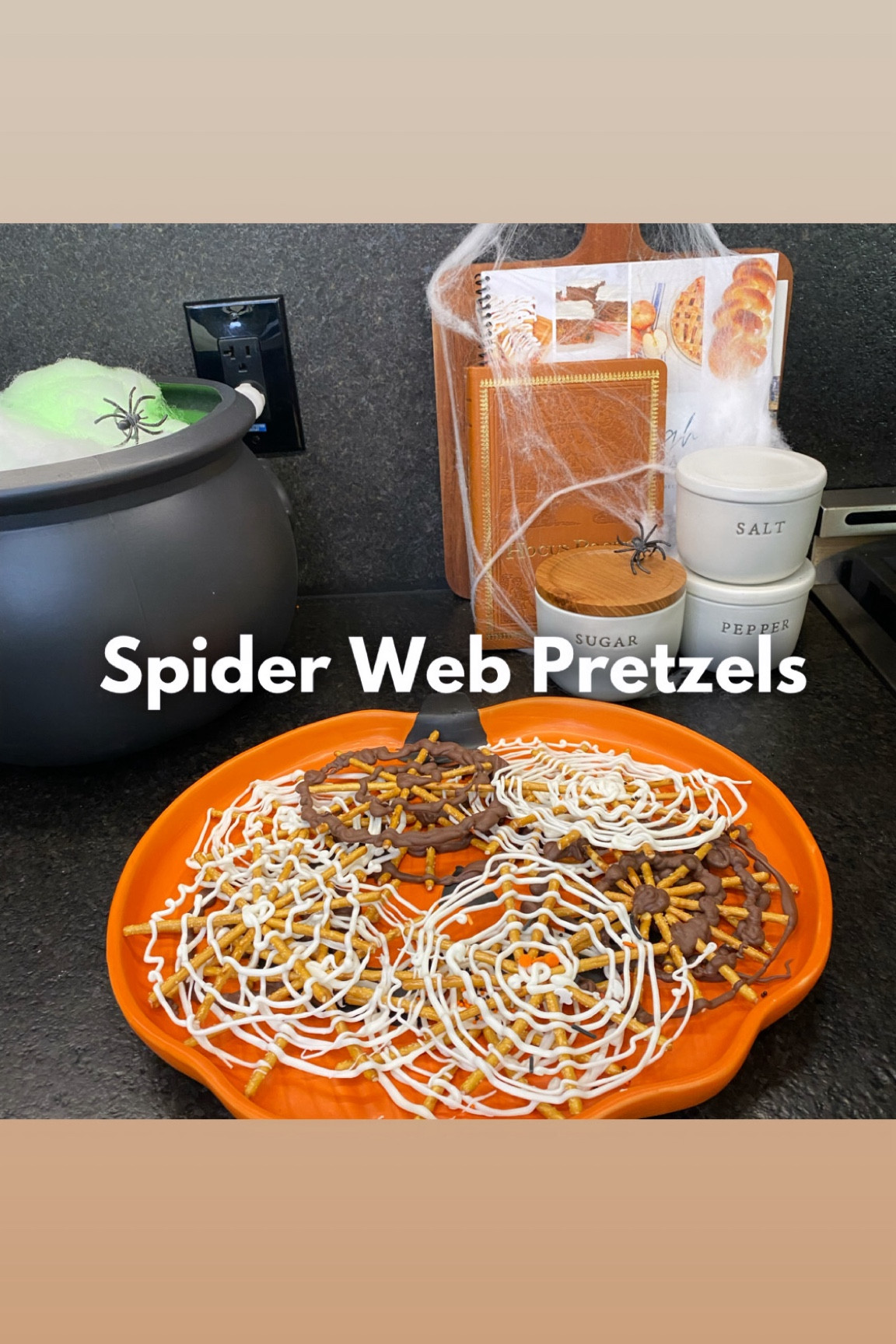 These are the ingredients we used for our adorable spiderweb pretzels from our Halloween chapter in our Halloween e-book!

#LTKFamily #LTKSeasonal #LTKKids