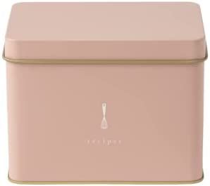 PPP Recipe Tin in Pink | Classic and Neutral | Includes 25 Blank Recipe Cards | Gold Metallic Int... | Amazon (US)
