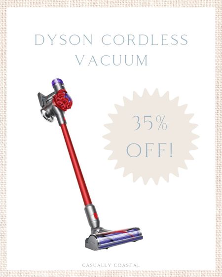The Dyson V8 Cordless Vacuum is currently 35% off at Target right now! That’s a savings on $150! We have this vac and use it almost daily!
-
Cordless vacuum, dyson cordless vacuum, target black friday sales 

#LTKhome #LTKfamily #LTKsalealert