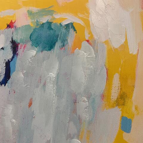 Sorbet Pastel by Amira Rahim Framed Canvas Wall Art | World Market