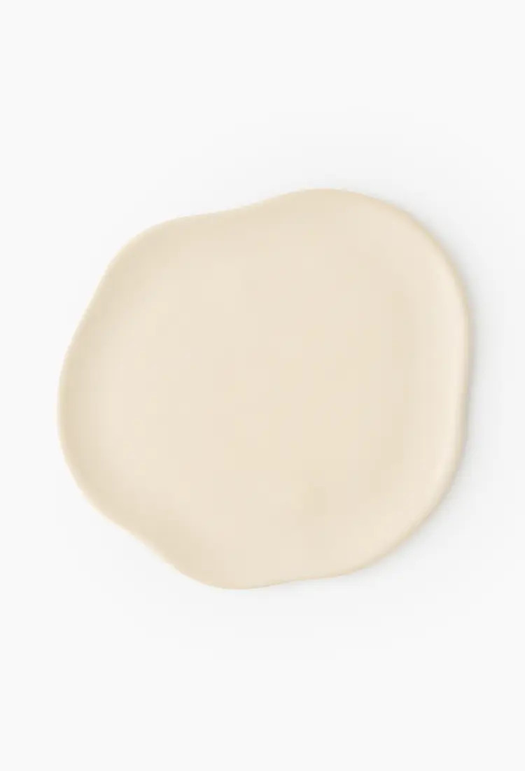 Lot de 4 - Assiette plate finition irrégulière, 20cm | Monoprix Mode