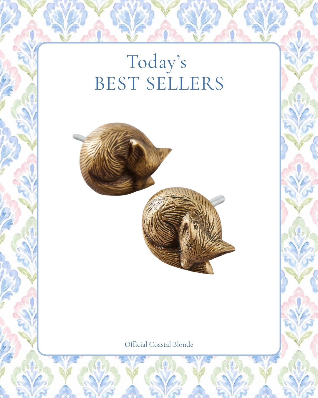 Sleeping fox knobs
Home decor 
Gold hardware 


#LTKHome