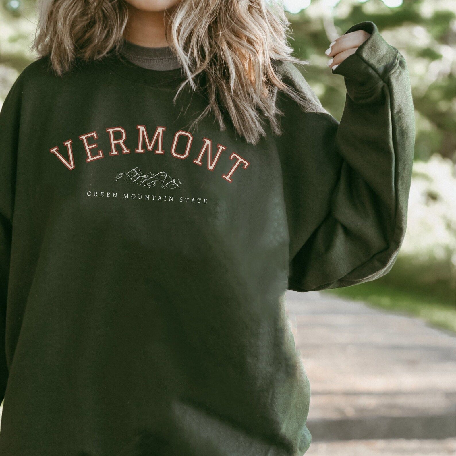 Vermont Sweatshirt For College Student Oversized College | Etsy | Etsy (US)