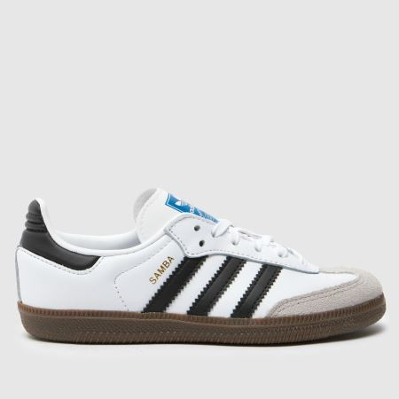 Kids Junior White & Black adidas Samba Og Trainers | schuh | Schuh