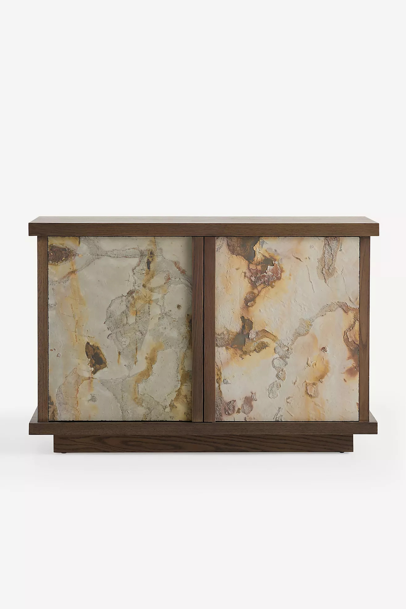 Slate Oak Wood Entryway Cabinet | Anthropologie (US)