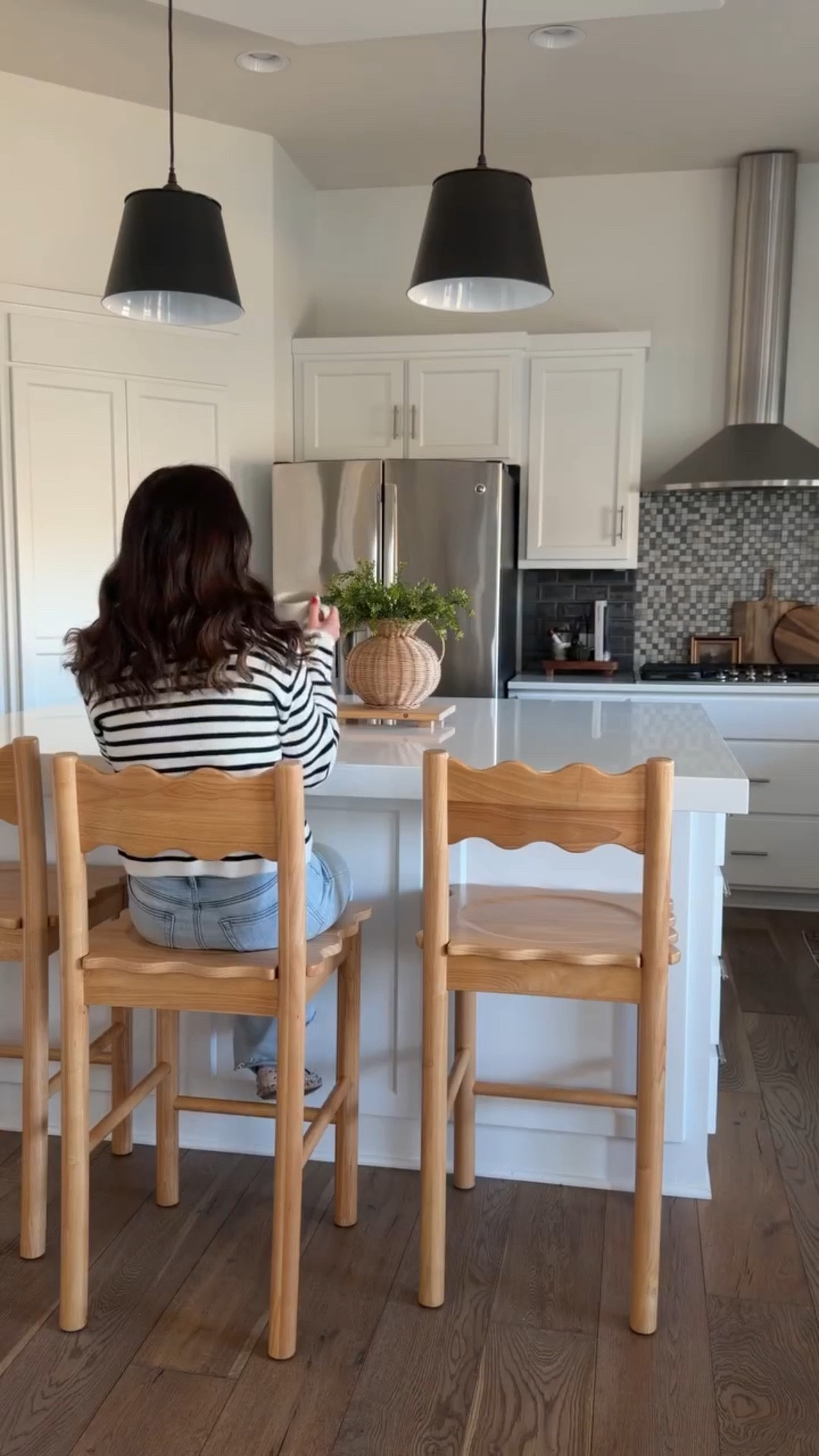 I love how these new barstools from @bedbathandbeyond added just the right touch of charm to my kitchen 🤍

Adding warm wood tones to a white kitchen instantly brings in more character. A|D

✨Follow along @lafevreliving1 

#kitcheninspiration #homestyle #cozyhome #bedbathandbeyond 

white kitchen ideas, white kitchen decor, wooden barstools, kitchen island seating, warm wood tones, affordable kitchen updates, neutral kitchen decor, cozy kitchen styling, modern farmhouse kitchen, bed bath and beyond finds

#LTKSeasonal #LTKHome #LTKmomlife