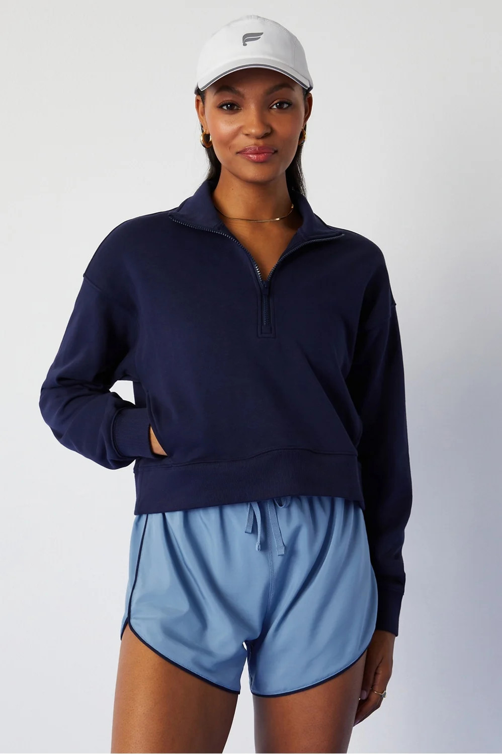 Year Round Terry Half Zip Sweatshirt | Fabletics