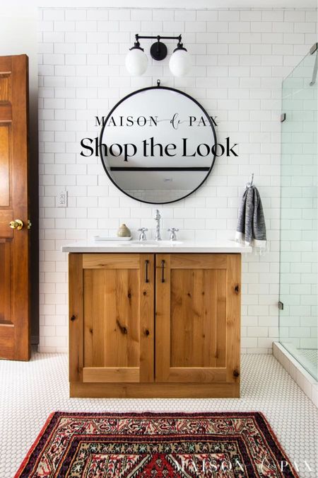 Looking to create a clean classic ranch style bathroom? These products will help you achieve that simplistic and timeless look. Vanity, handles, mirror, subway tile, 

#LTKhome #LTKfamily