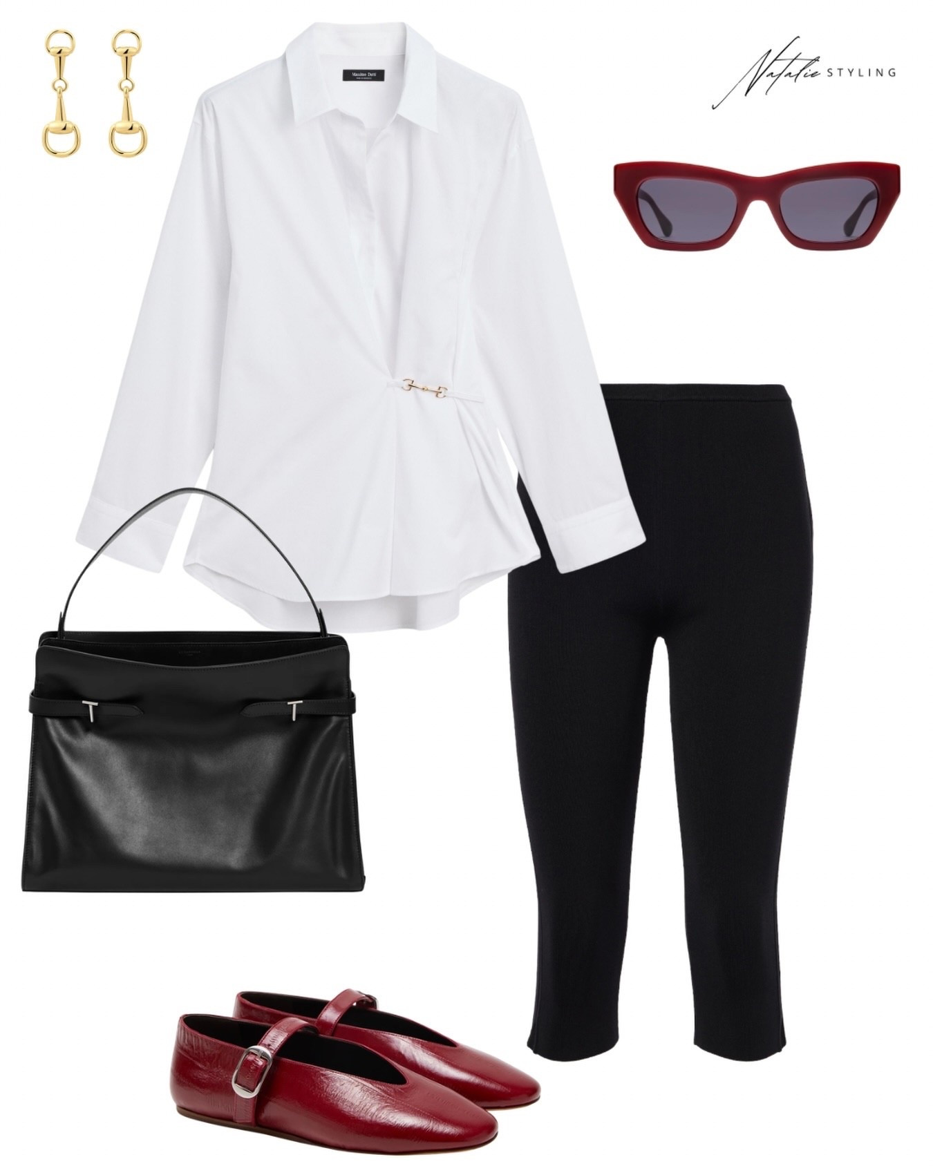 Spring in Paris🍒

Crisp white blouse with a horsebit clasp, paired with tailored black capris for a timeless, polished look. Finished with deep burgundy accessories to add contrast and a refined, fashion-forward edge.

#parislook #outfitinspo #wardrobestylist #personalstylist #fashionblogger

#LTKSeasonal #LTKootd #LTKSaleAlert