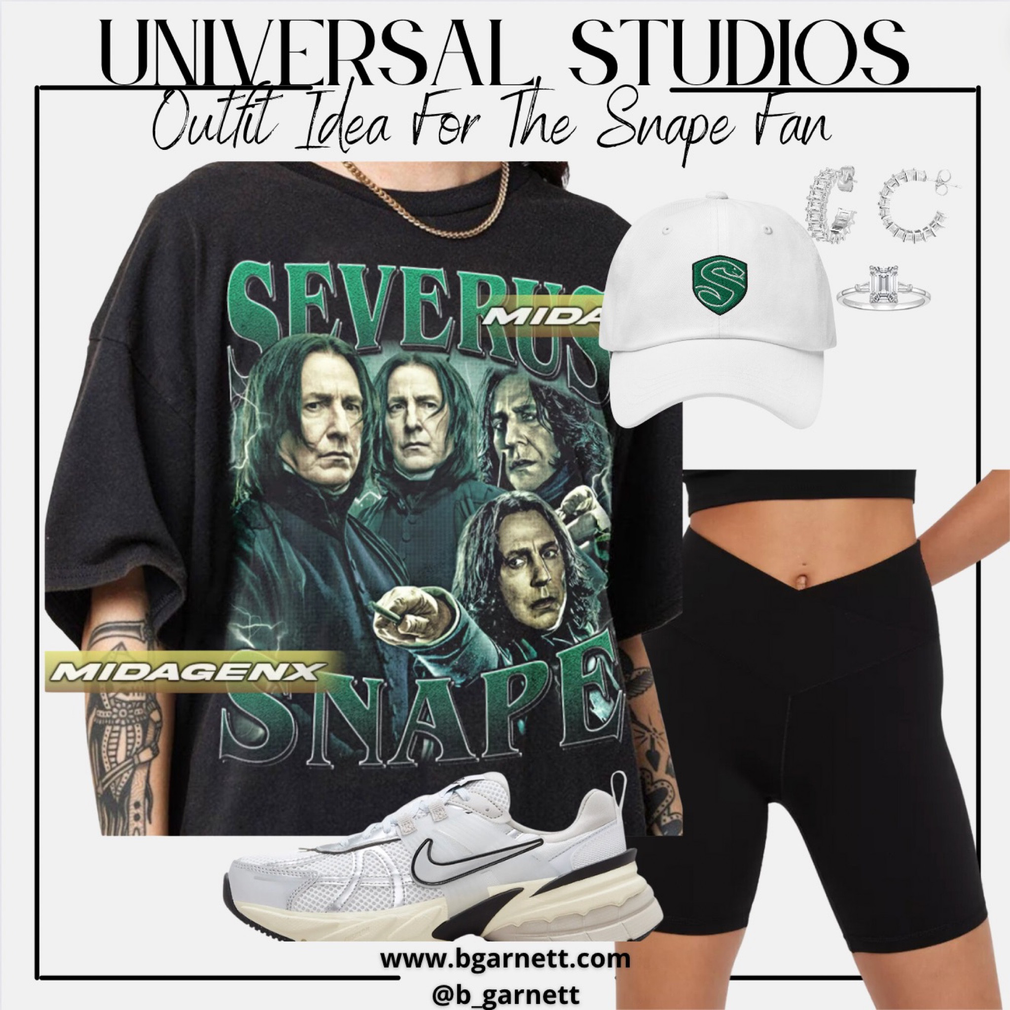 Universal Studios Outfit Idea for the Snape Fan

Harry Potter | HP | universal studios | theme park outfit | vacation outfit | spring outfit | summer outfit | Nike | Etsy Tshirt | biker shorts 

#LTKActive #LTKFitness #LTKFindsUnder50