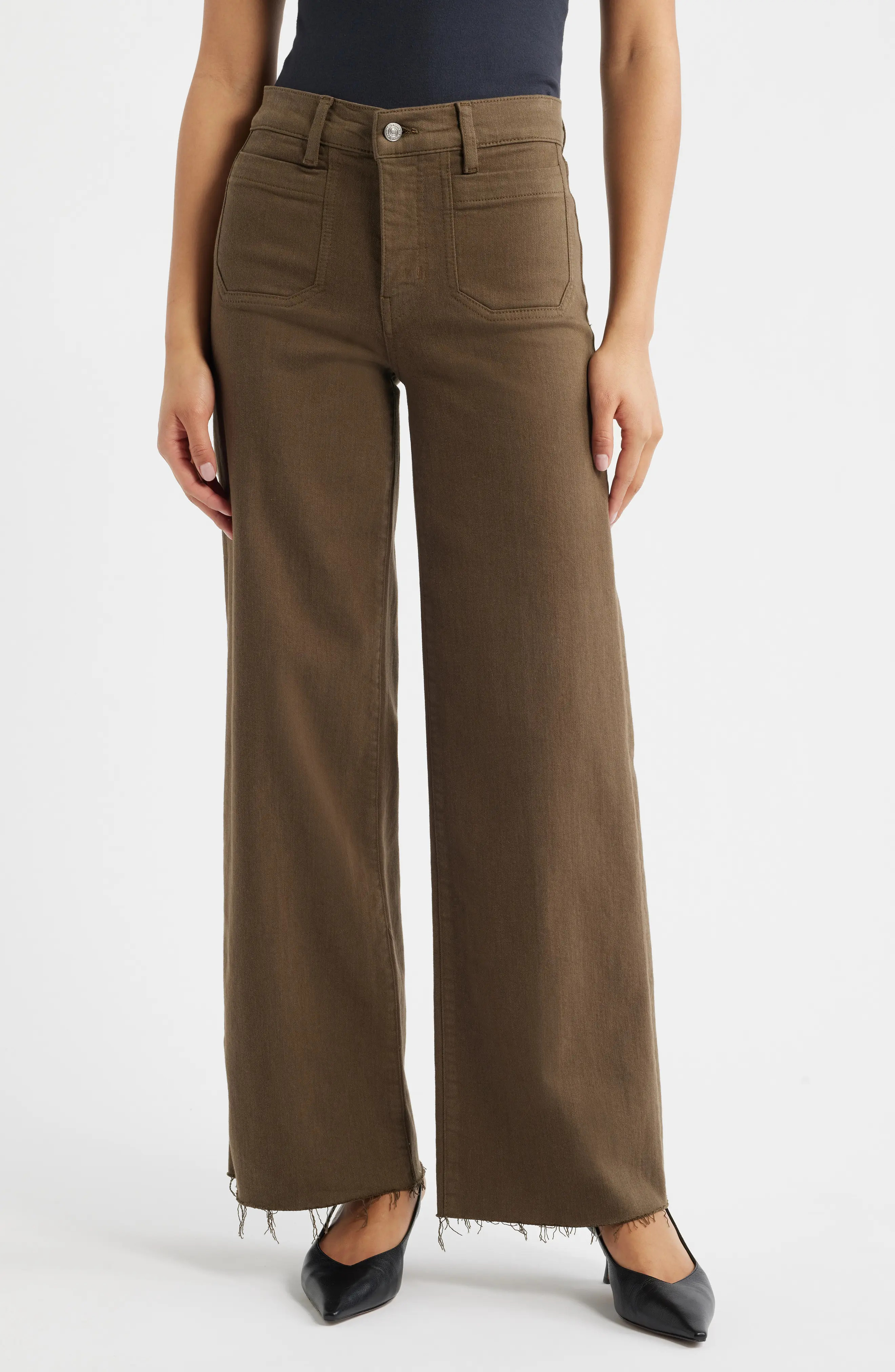 Le Slim Palazzo Modernist Pocket Wide Leg Jeans (Women) | Nordstrom | Nordstrom