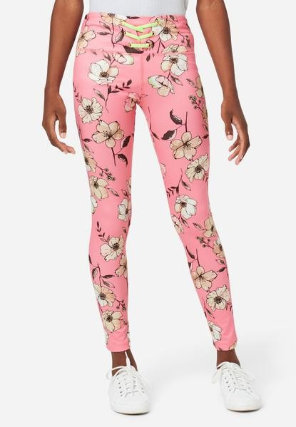 Collection X by Justice Lace-Front Full-Length Leggings | Justice