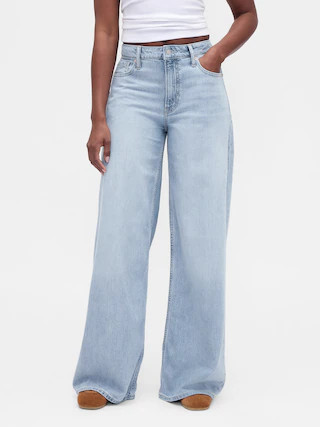 Curvy Mid Rise UltraSoft Baggy Jeans | Gap (US)