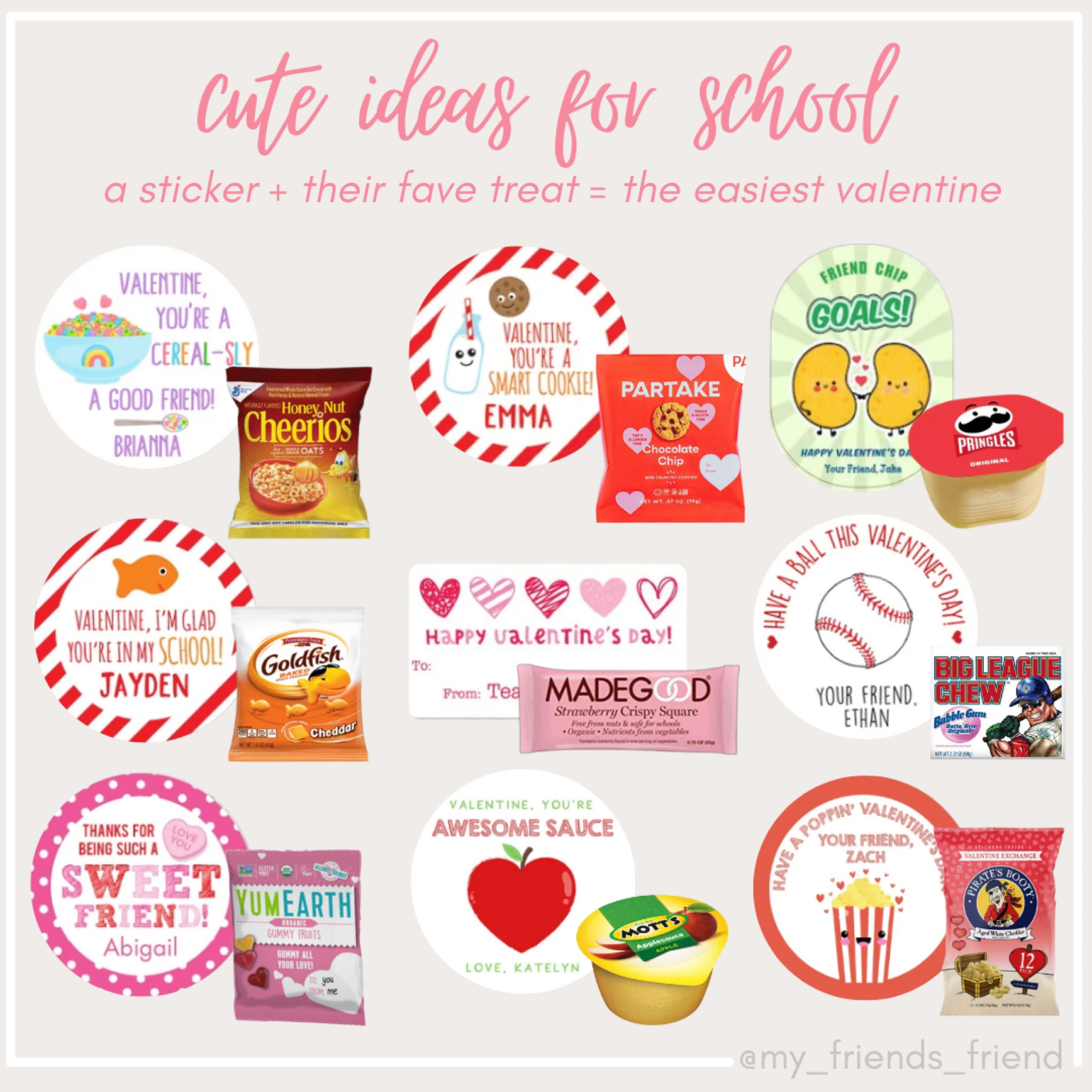 class valentine recs - all from our follower friends to yours! 👯‍♀️💕

🙋🏻‍♀️mff tip: etsy doesn’t always list accurate ship dates - message seller for realistic date! ie: may say 2/10-2/17 arrival but seller may guarantee 2/13.