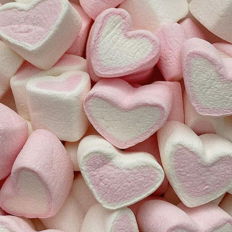 Coastal Bay Heart Shaped Marshmallows, Pink & White Heart Marshmallows for Hot Chocolate S’more... | Walmart (US)