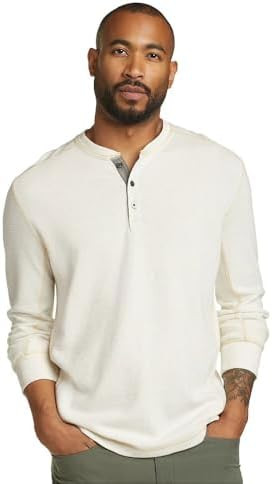 Eddie Bauer Men's Classic Fit Favorite Long-Sleeve Thermal Henley Shirt | Amazon (US)