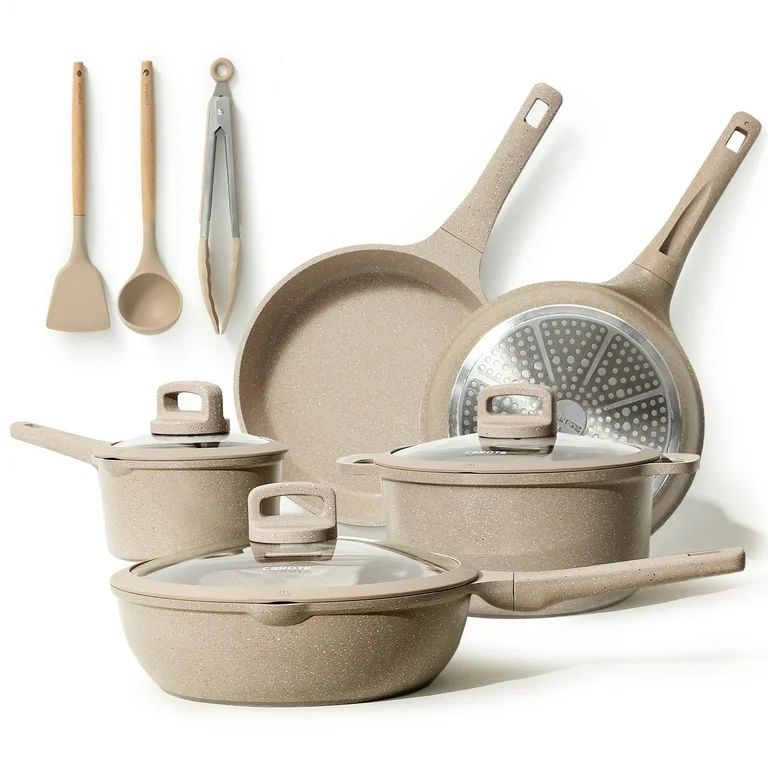 Carote Nonstick Pots and Pans Set, 11 Pcs Non Stick Cookware Set, Induction Stone Cookware Kitche... | Walmart (US)