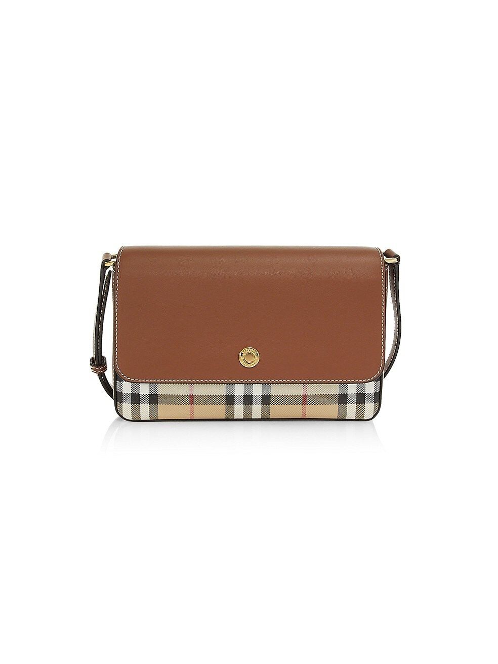 New Hampshire Vintage Check & Leather Penny Bag | Saks Fifth Avenue