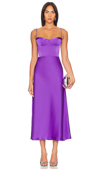 Flora Dress in Grape | Revolve Clothing (Global)