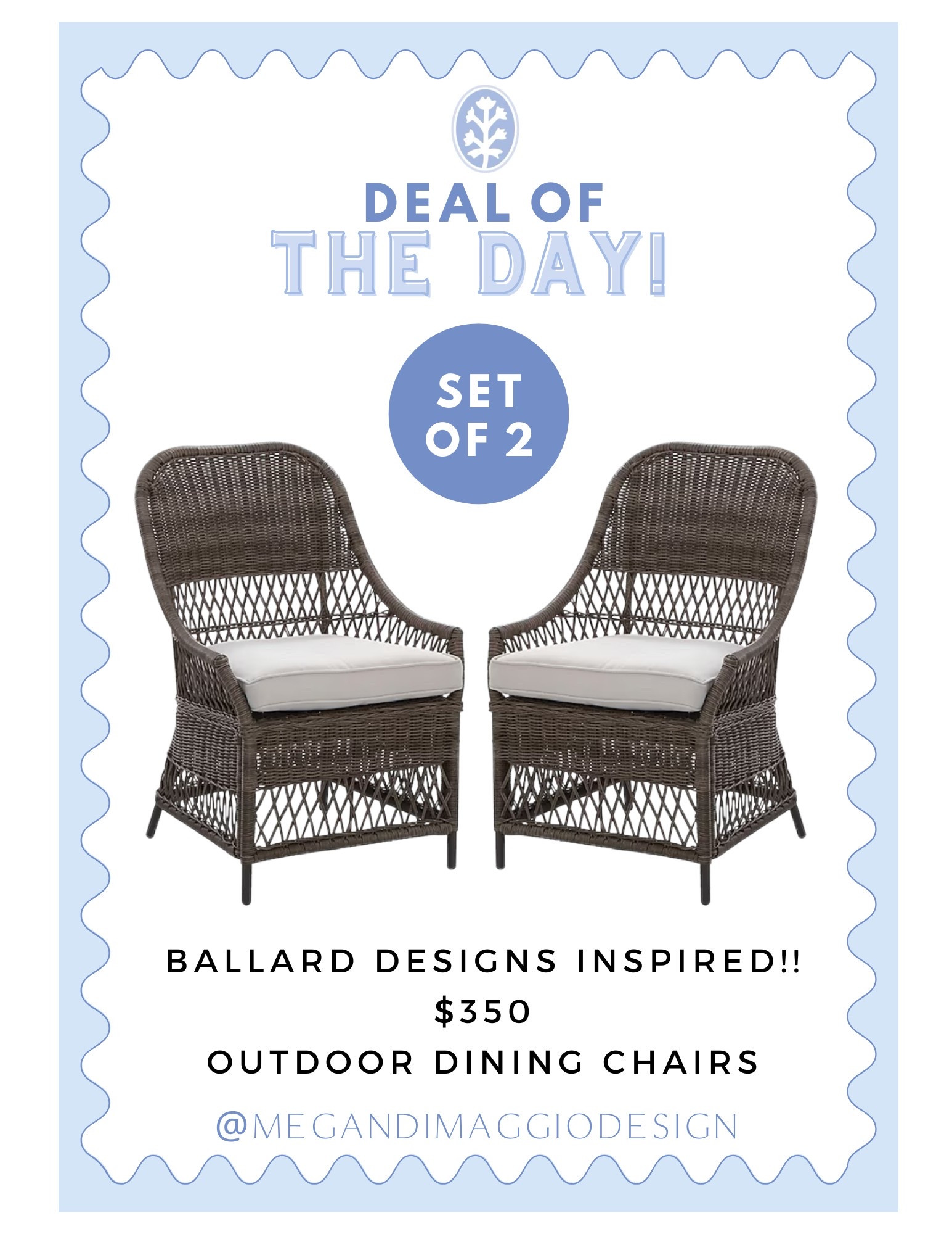Wow!! I can’t believe the price on this beautiful outdoor wicker dining chairs!! Highly rated too! Snag a pair for only $350 and get the Ballard Designs look for WAY less!! 🙌🏻☀️🦞

#LTKHome #LTKSaleAlert #LTKSummerEdit