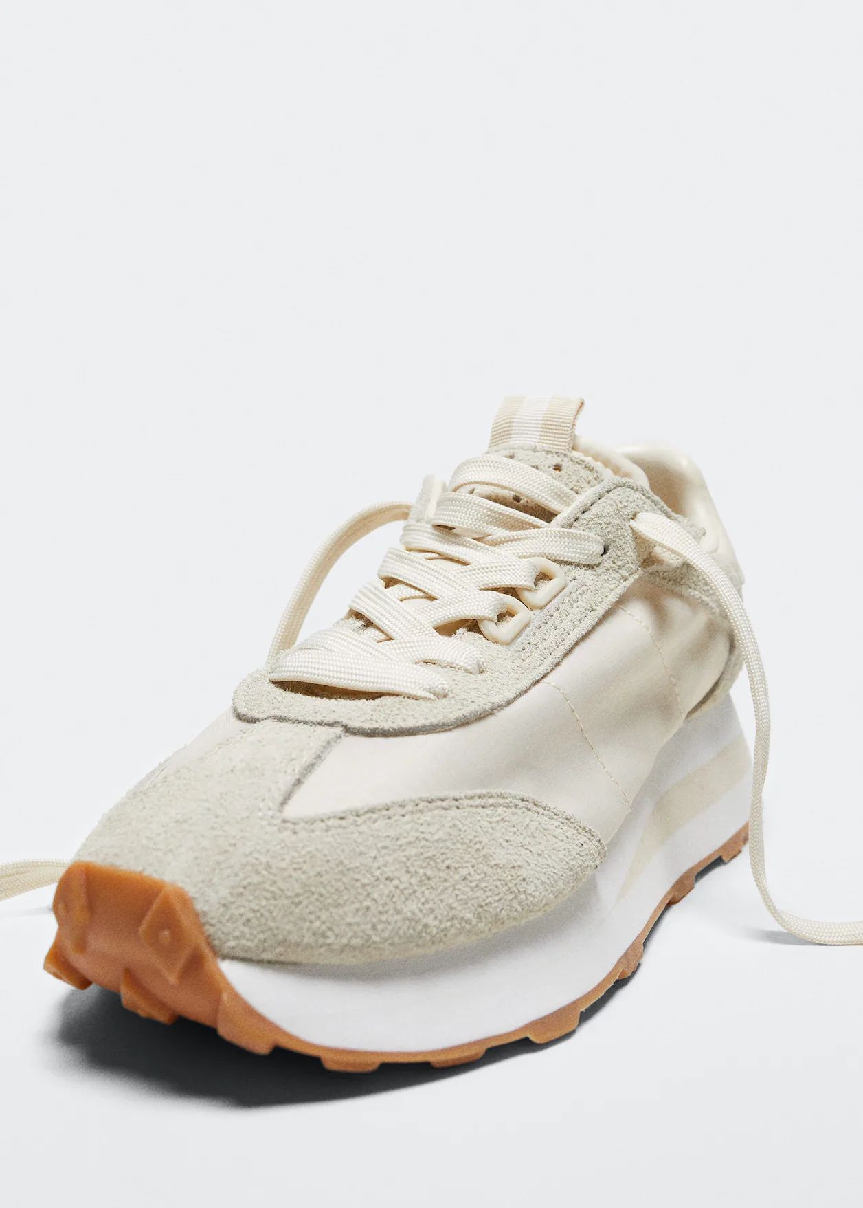 Leather appliqué sneakers -  Women | Mango USA | MANGO (US)