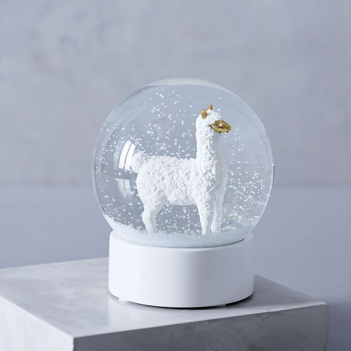 Llama Snow Globe | West Elm (US)