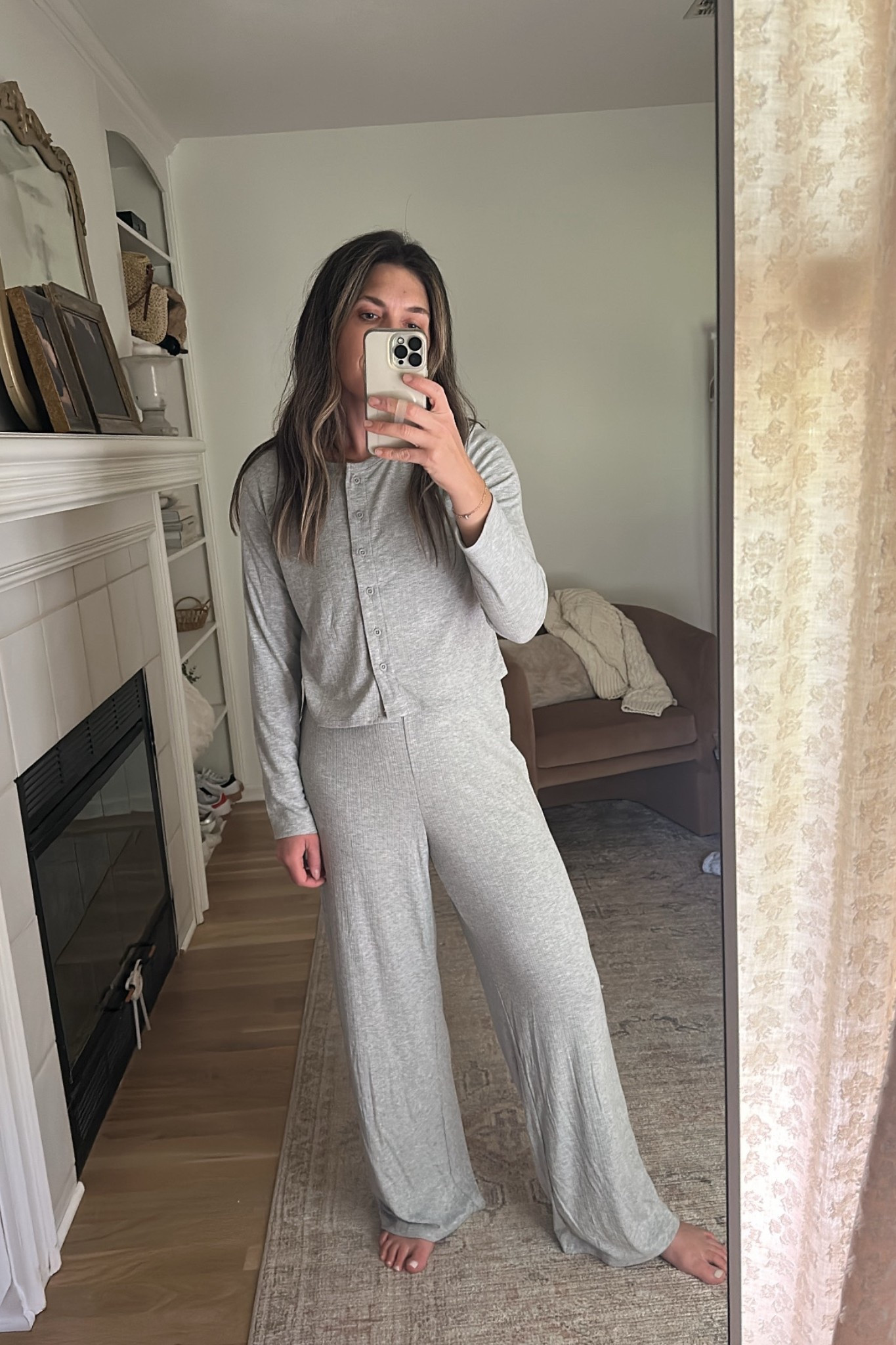 Aerie pajama dupe at target. In medium bottoms and sized up to large for top. Pajama set. Dupe. Bedtime. Target style. Mom outfit. Casual. Loungewear  

#LTKStyleTip #LTKMidsize #LTKFindsUnder50