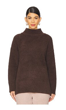 Barefoot Dreams CozyChic High Low Pullover in Java from Revolve.com | Revolve Clothing (Global)