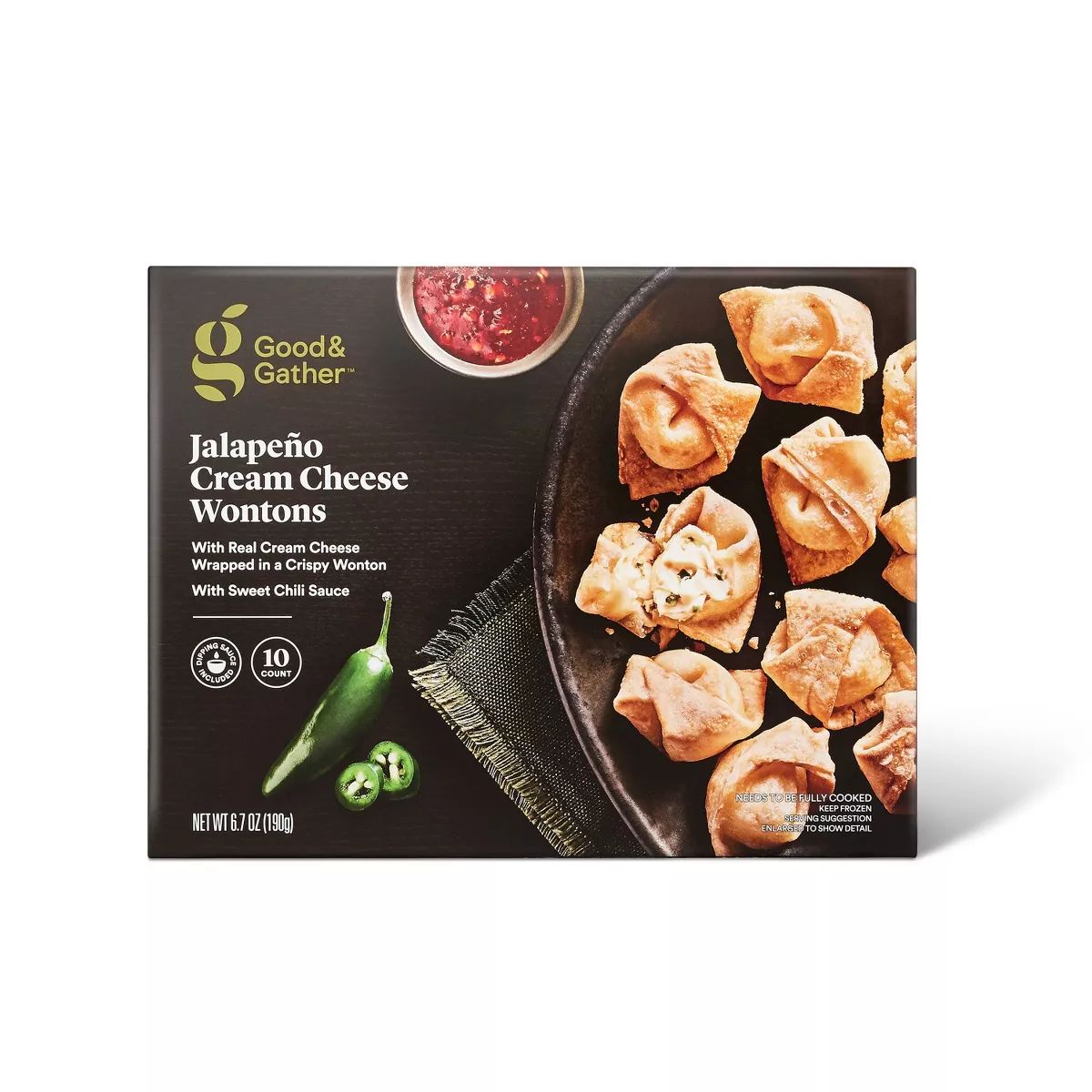 Frozen Jalapeno Cream Cheese Wontons - 6.7oz/10ct - Good & Gather™ | Target