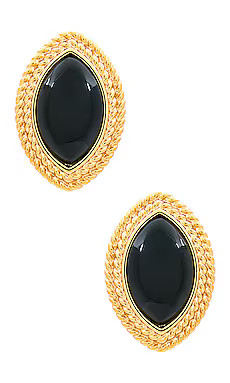 Heaven Mayhem Noir Earrings in Gold & Black from Revolve.com | Revolve Clothing (Global)