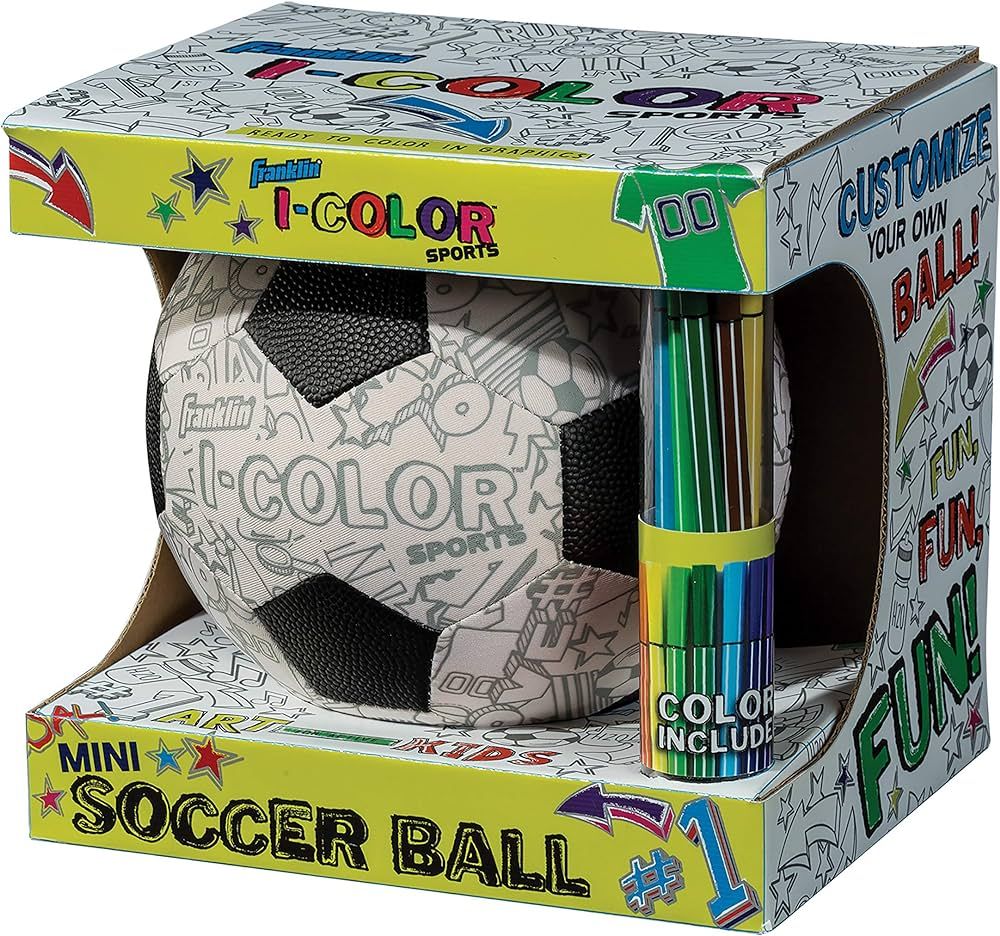 Franklin Sports I-Color Sports Ball – Customize Your Own Ball – Football, Basketball, or Socc... | Amazon (US)