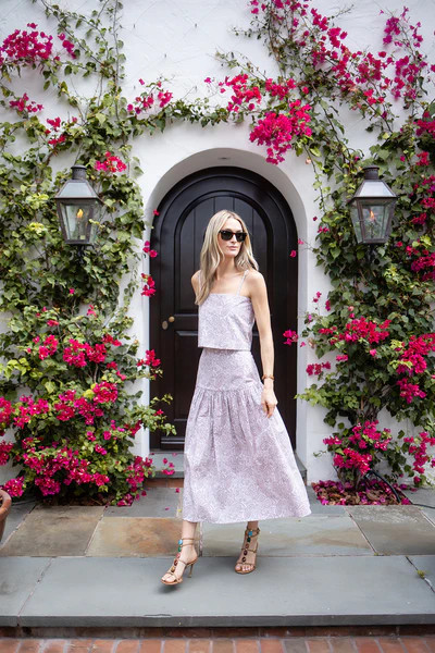 Circle Skirt Poplin - Coco Positano Paisley | Julia Amory