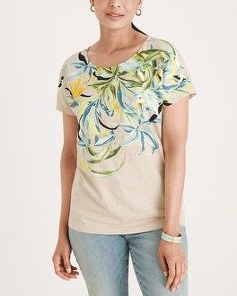 Foiled Floral Tee | Chico's