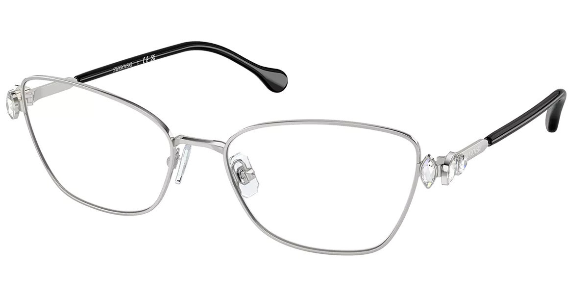 Swarovski SK1006 4001 Women’s Glasses Silver Size 53 - Free Lenses - Blue Light Block Available | SmartBuyGlasses Global